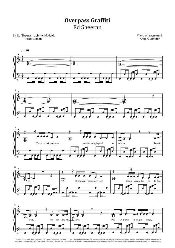 Overpass Graffiti (arr. Antje Günther)
