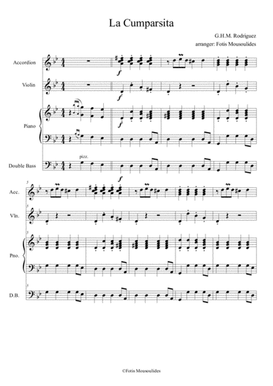 La cumparsita (arr. Fotis Mousoulides)