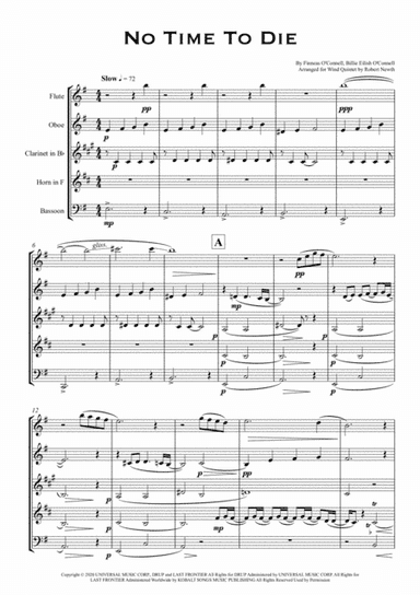 No Time To Die (arr. Robert Newth)