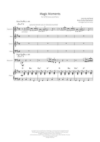Magic Moments (arr. Arranged by Erica Avery)