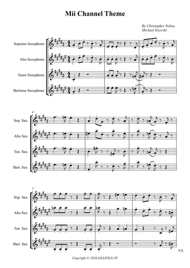 Mii Channel Theme (arr. Wesley S. SIlva)