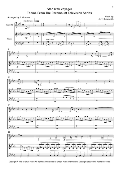 Star Trek - Voyager(r) (arr. John Nicolaus)