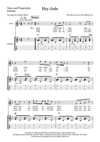 Hey Jude (arr. Aquifer Music)