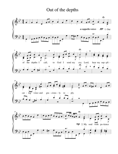 Out of the depths I call