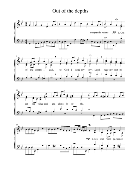 Out of the depths I call