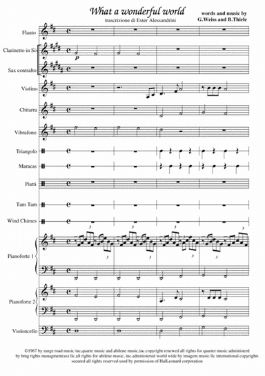 What A Wonderful World (arr. Ester Alessandrini)