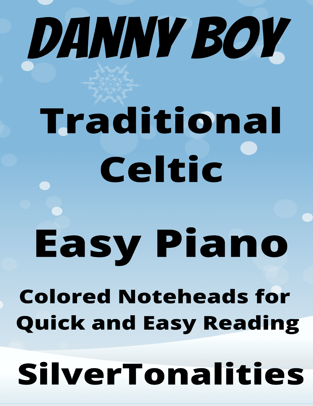 Danny Boy Easy Piano Sheet Music with Colored Notation (arr. SilverTonalities)