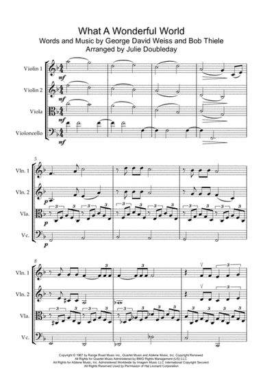 What A Wonderful World (arr. Julie Doubleday)