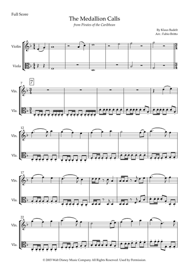 The Medallion Calls (arr. Fabio Britto)