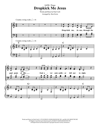Dropkick Me Jesus (arr. Ron Swim)