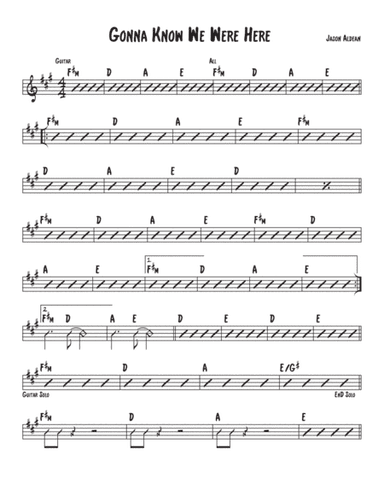 Gonna Know We Were Here (arr. David M Fagnant)