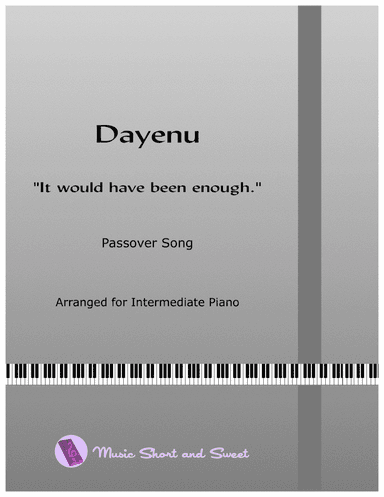 Dayenu - Passover Song (arr. Judith L. Maggs)