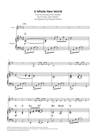 A Whole New World (arr. Rodrigo Faleiros)
