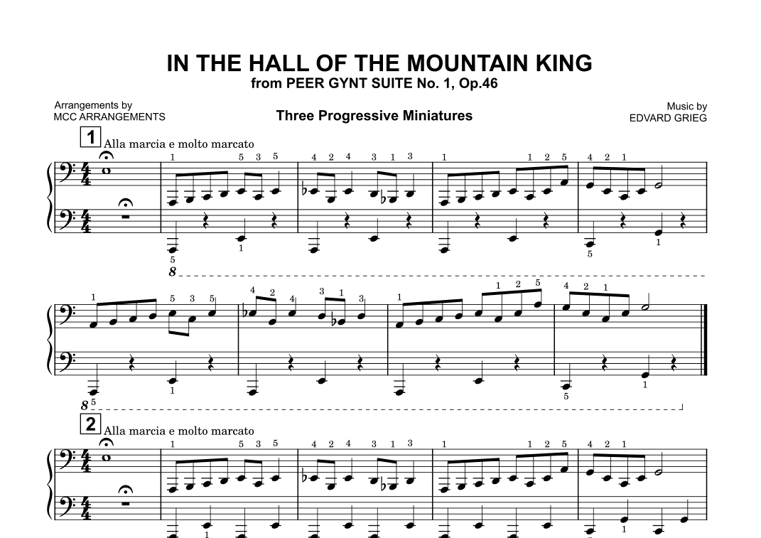 In the Hall of the Mountain King (arr. MCC Arrangements)
