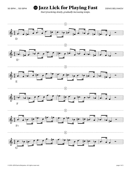 Jazz Lick #10 for Playing Fast