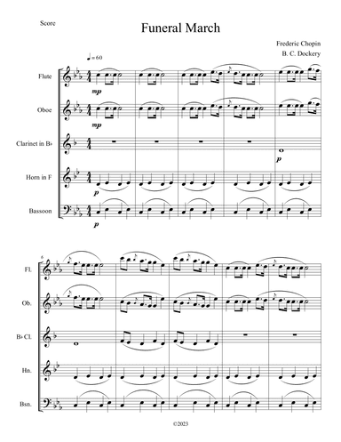 Funeral March (Woodwind Quintet) (arr. B. C. Dockery)