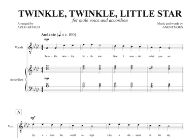 Twinkle Twinkle Little Star (arr. Art.o Artaud)