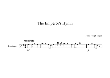 The Emperor's Hymn - Franz Joseph Haydn (Trombone) (arr. Digital Book Music)