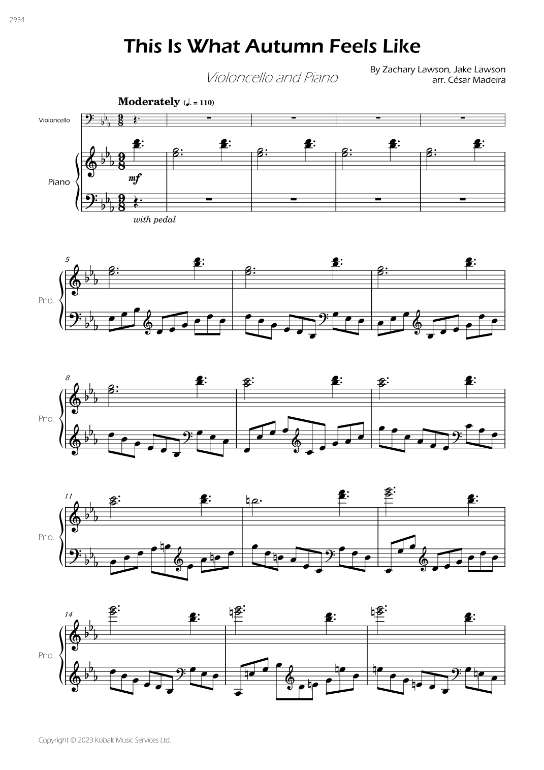 This Is What Autumn Feels Like (arr. César Madeira)