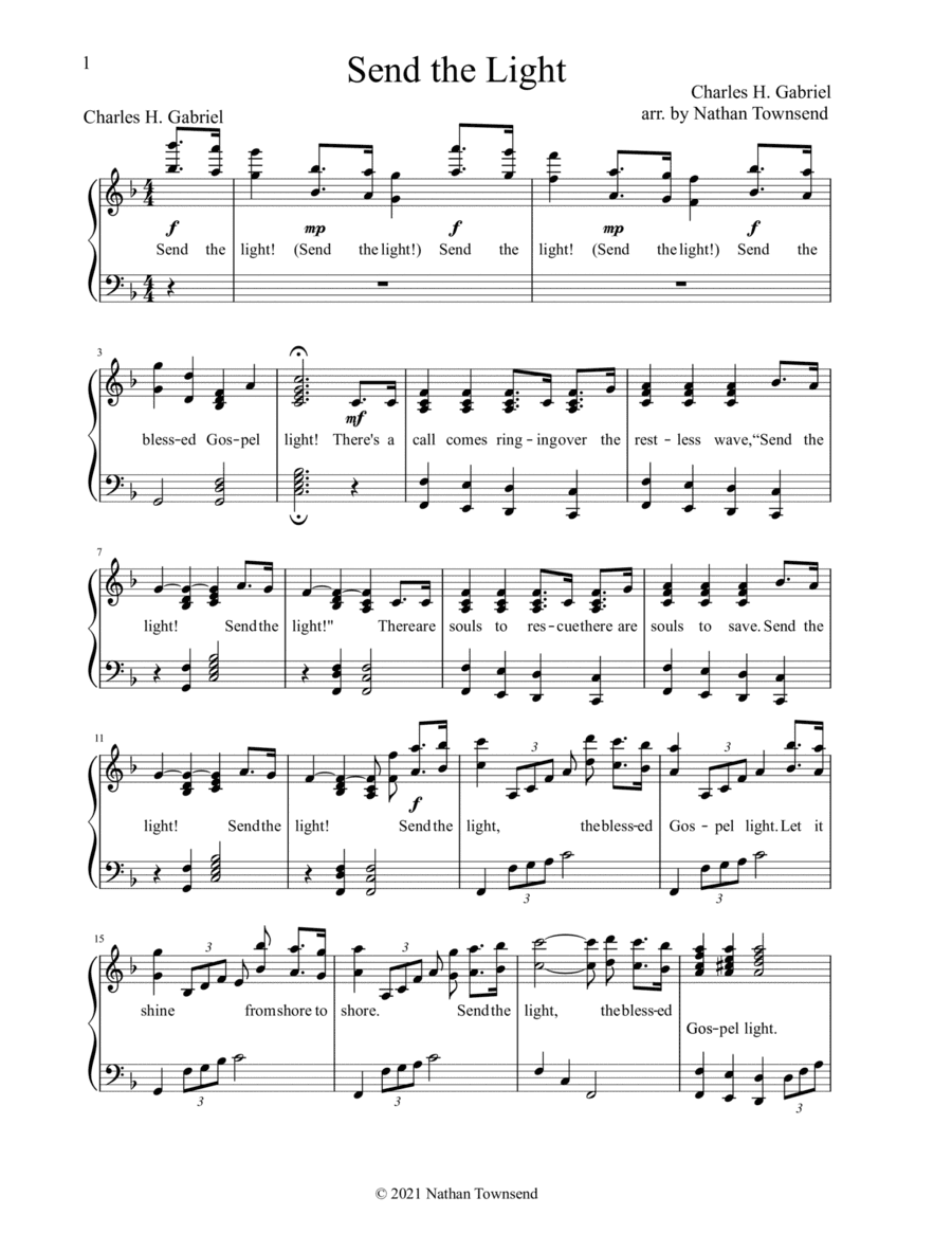 Send the Light (arr. Nathan Townsend)