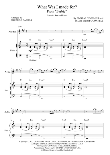 What Was I Made For? (arr. Eduardo Barros)