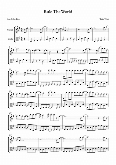 Rule The World (arr. John Bass)