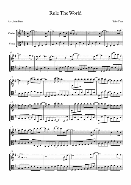 Rule The World (arr. John Bass)