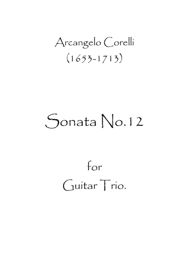Sonata No.12 (arr. Spence Bundy)