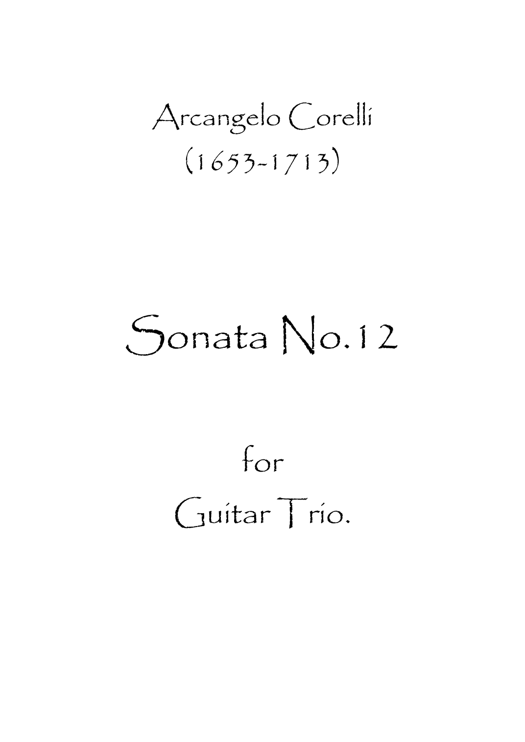 Sonata No.12 (arr. Spence Bundy)