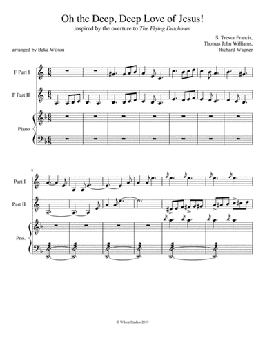 Oh the Deep, Deep Love of Jesus--F horn duet (arr. Beka Wilson)