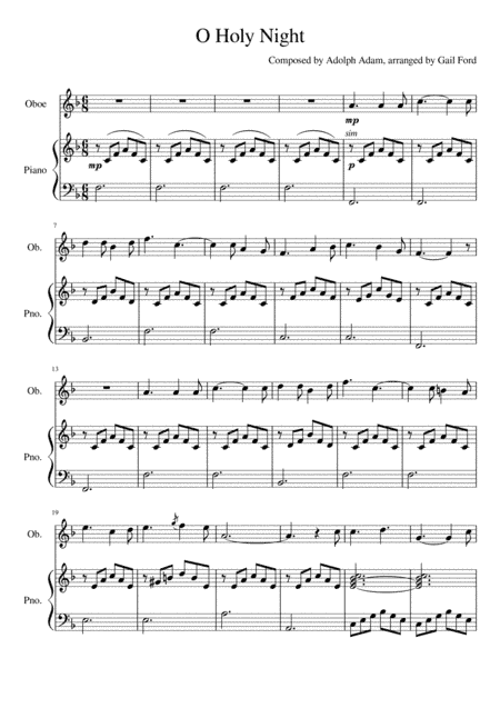 O Holy Night (arr. Gail Ford)