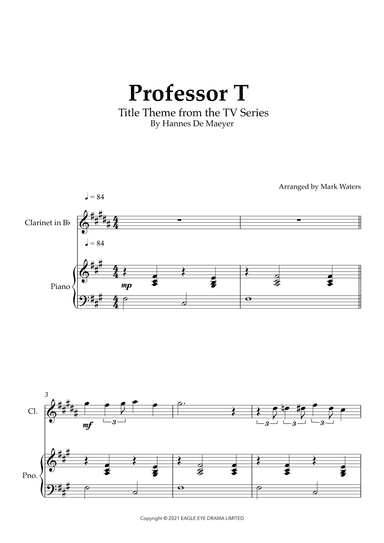 Professor T Uk (titles) (arr. Mark Waters)