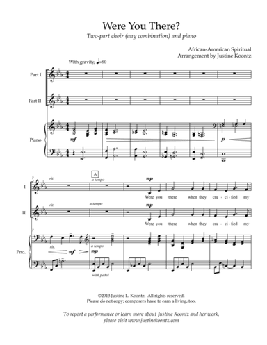 Were You There? (arr. Wild Garden Music)