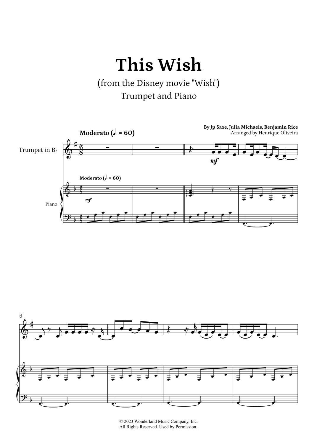 This Wish (arr. Henrique Oliveira)