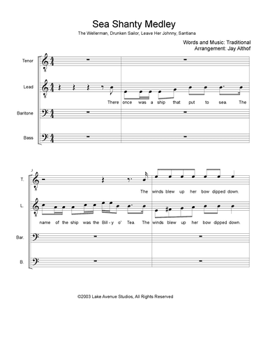 Sea Shanty Medley (arr. Jay Althof)