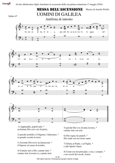 MESSA DELL’ASCENSIONE