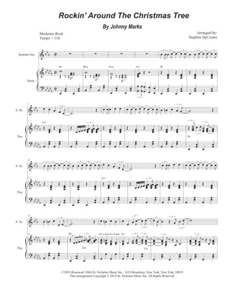 Rockin' Around The Christmas Tree (arr. Stephen DeCesare)