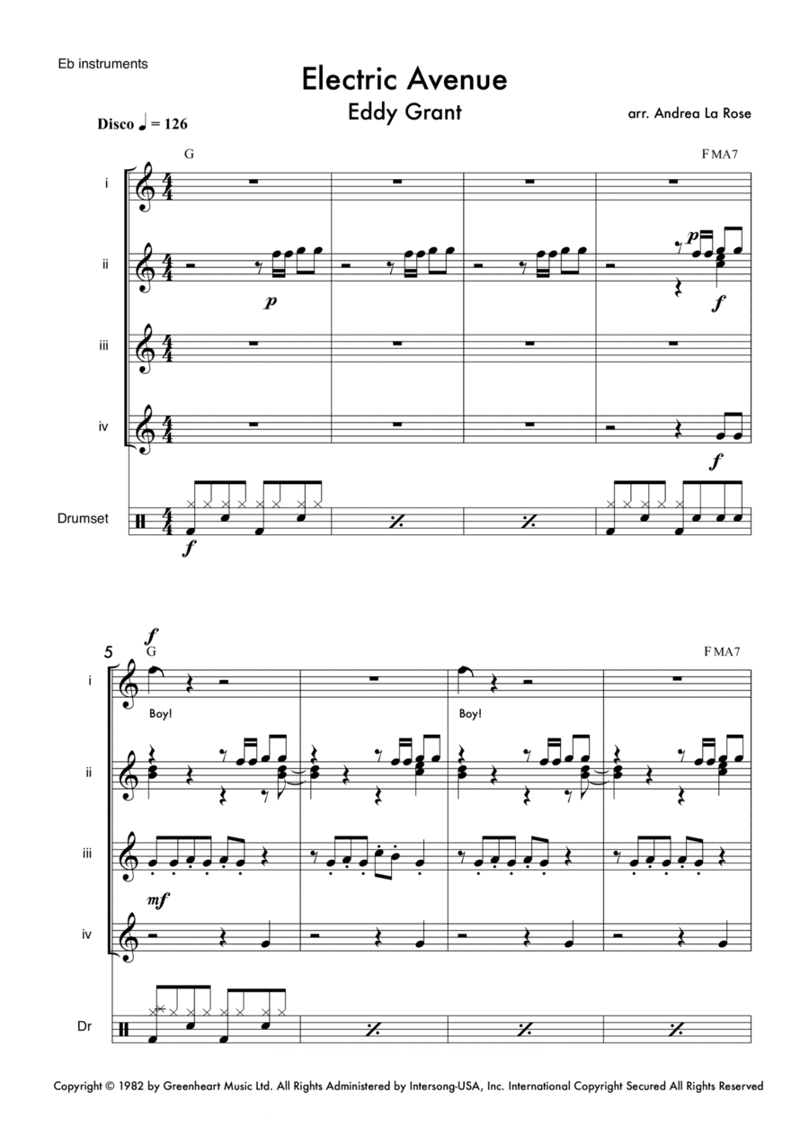 Electric Avenue (arr. Andrea La Rose)