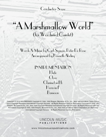 A Marshmallow World (arr. Kenneth Abeling)