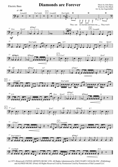Diamonds Are Forever (arr. Jan Angermüller)