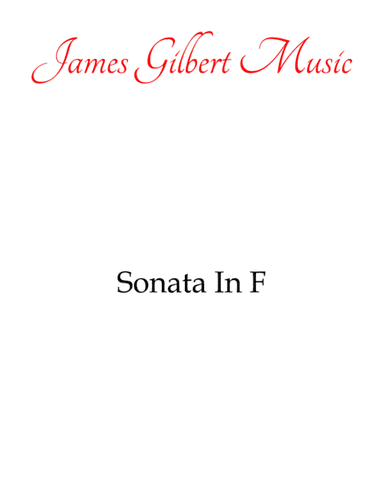 Sonata in F Major (K. 533, 494) (arr. James Gilbert Music)