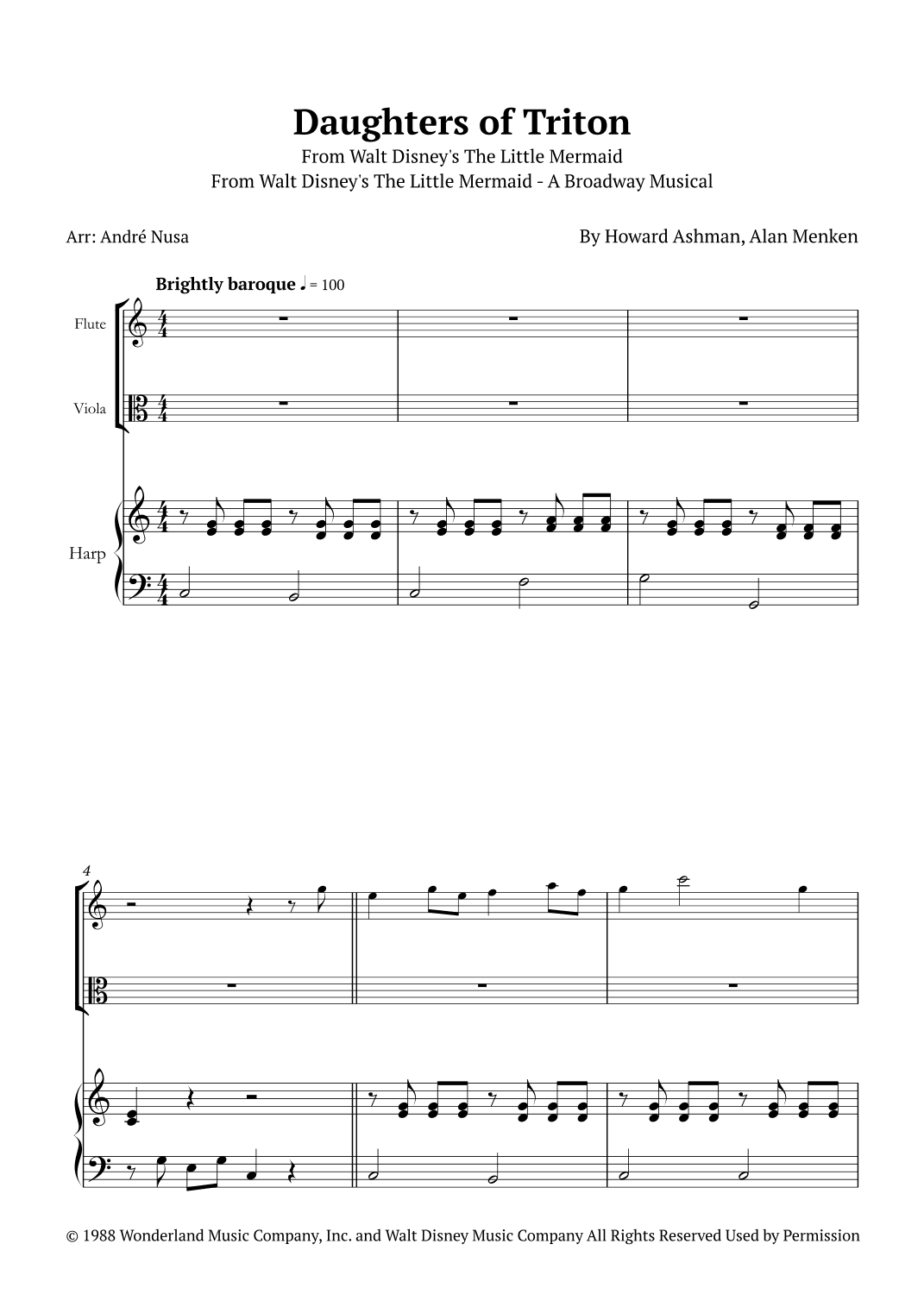 Daughters Of Triton (arr. André Nusa)