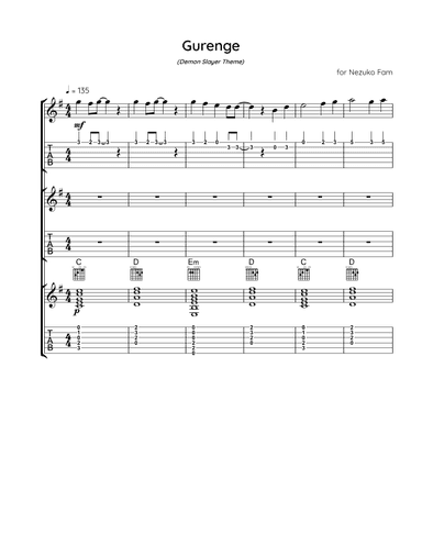 Gurenge (arr. Logan Martin)