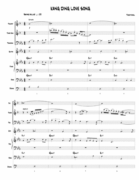 Kang Ding Love Song (Jazz Sextet) (arr. Joseph Hasper)