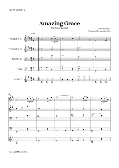 Amazing grace (arr. Márcio Silva)