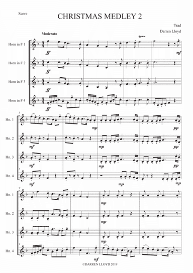 Christmas medley number 2 - French horn quartet (arr. Darren Lloyd)
