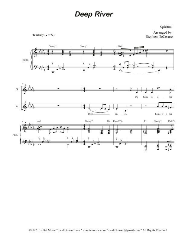Deep River (SAB) (arr. Stephen DeCesare)