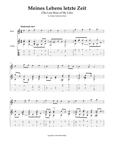 Meines Lebens letzte Zeit (The Last Hour of My Life) (arr. Mark Phillips)