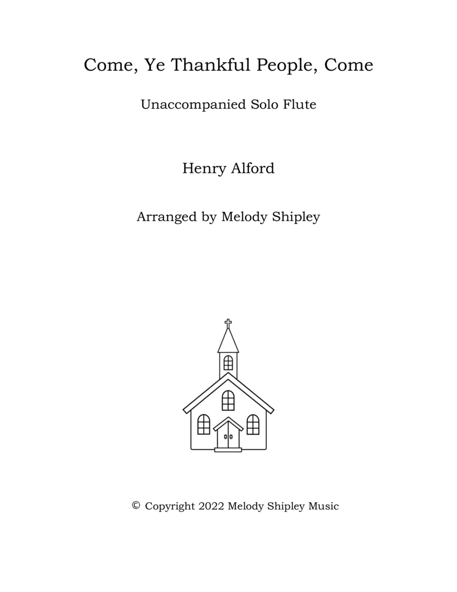 Come, Ye Thankful People, Come (arr. Melody Shipley)