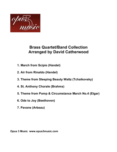 Brass Collection - 7 Really Useful Pieces Arr. for Brass Quartet/small Brass band by D Catherwood (arr. David Catherwood)